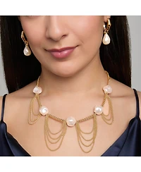 Bcbg Oversized Pearl Chain Necklace
