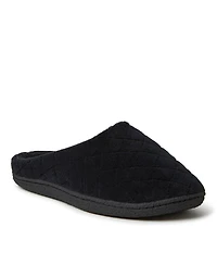 Dearfoams Women's Leslie Quilted Microfiber Terry Memory Foam Clog House Slipper