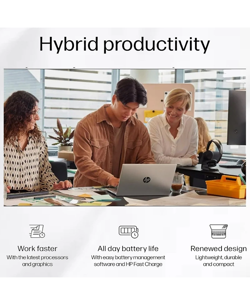 Hp ProBook 460 16" Business Traditional Laptop Intel Core Ultra 5 125U 8GB Ram Intel Graphics 256GB Ssd Storage Windows 11 Pro Fhd+ 60Hz