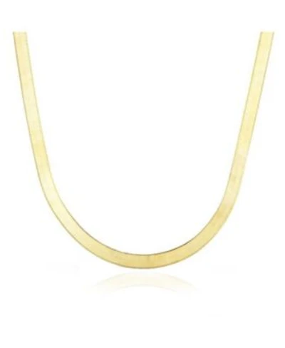 The Lovery Large Herringbone Necklace 14k Yellow Gold 5 Millimimeters 20 Inches