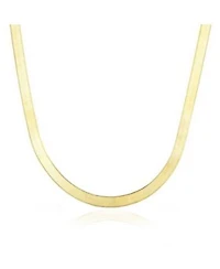 The Lovery Large Herringbone Necklace 14k Yellow Gold 5 Millimimeters 20 Inches