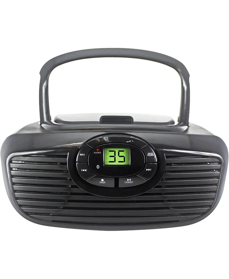 Philco Boombox Portable Cd Player with Bluetooth, Usb Playback and Cd Player is Compatible with MP3/Wma/Cd-r/Cd-rw CDs, Auxiliary Input, Stereo Sound