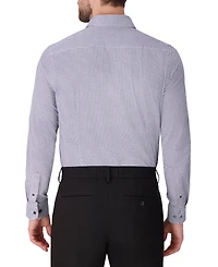 Victor Emmanuel Men's Geometric Print Long-Sleeve Dress Shirt
