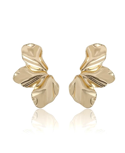 Bcbg Gold-Tone Leaf Statement Earrings