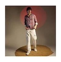 Campus Sutra Men's Tartan Plaid Shirt