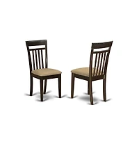 East West Furniture 3 Pc Kitchen nook Dining set-Dining Table and 2 dinette Chairs