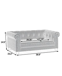 Aostirmotor Elevated Dog Sofa Bed Linen for Small Medium Dogs Black
