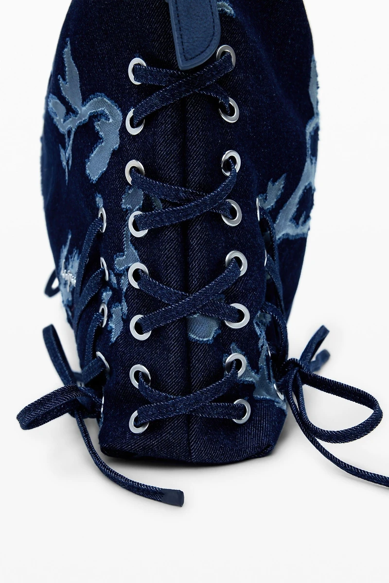 Desigual Women's Medium devore denim bag
