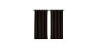 GoodGram 2 Pack: Hotel Thermal Grommet 100% Blackout Curtains - 52 in. W x 63 in. L, Orange