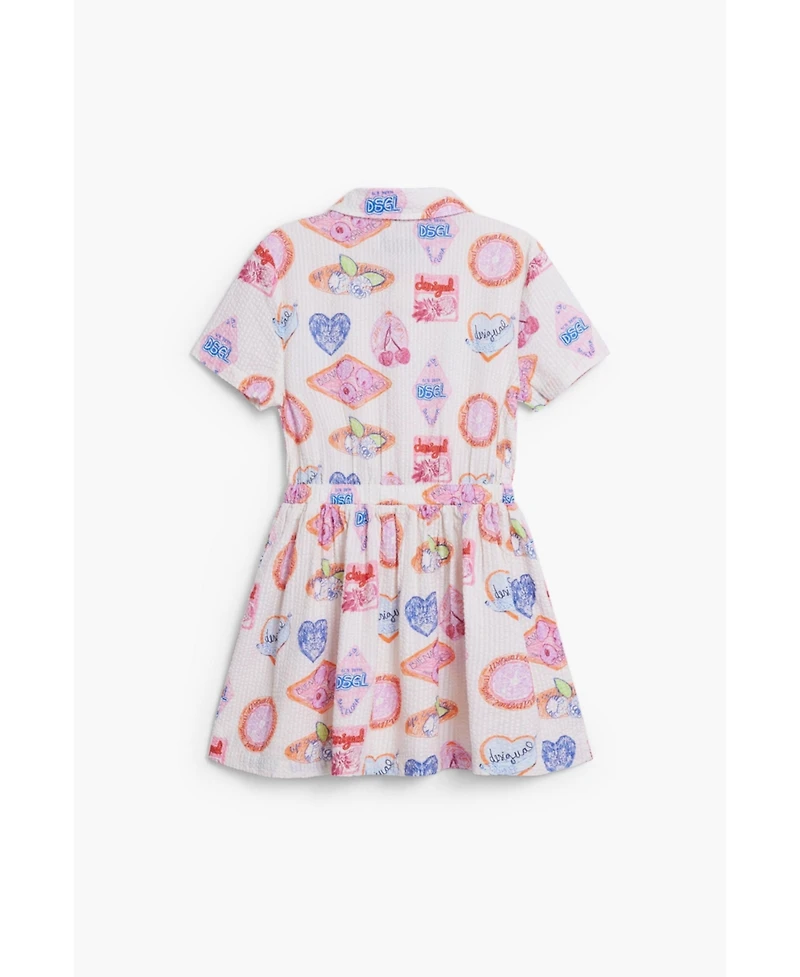 Desigual Girls's Shirt dress stamps
