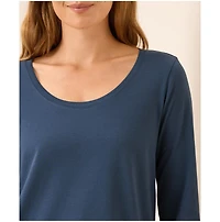 Pact Women's Organic Cotton Softspun Long Sleeve Scoop Neck Tee