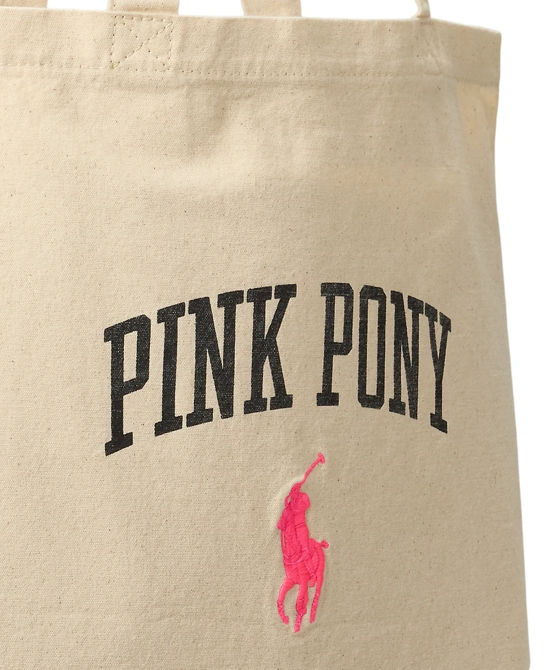 Polo Ralph Lauren Men's Pink Pony Twill Shopper Tote