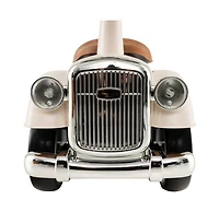 Akiudex Foot-to-Floor Retro Ride-On Toy Car with Storage and Steering Wheel