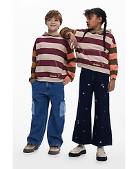 Desigual Boys's Sweatshirt with combined stripes