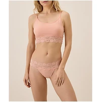 Pact Women's Lace Waist Thong 3-Pack