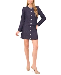 CeCe Women's Patch Pocket Long Sleeve Jacket