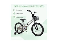 Inch Kids Bike Adjustable with Transparent Chain Cover for Ages 4