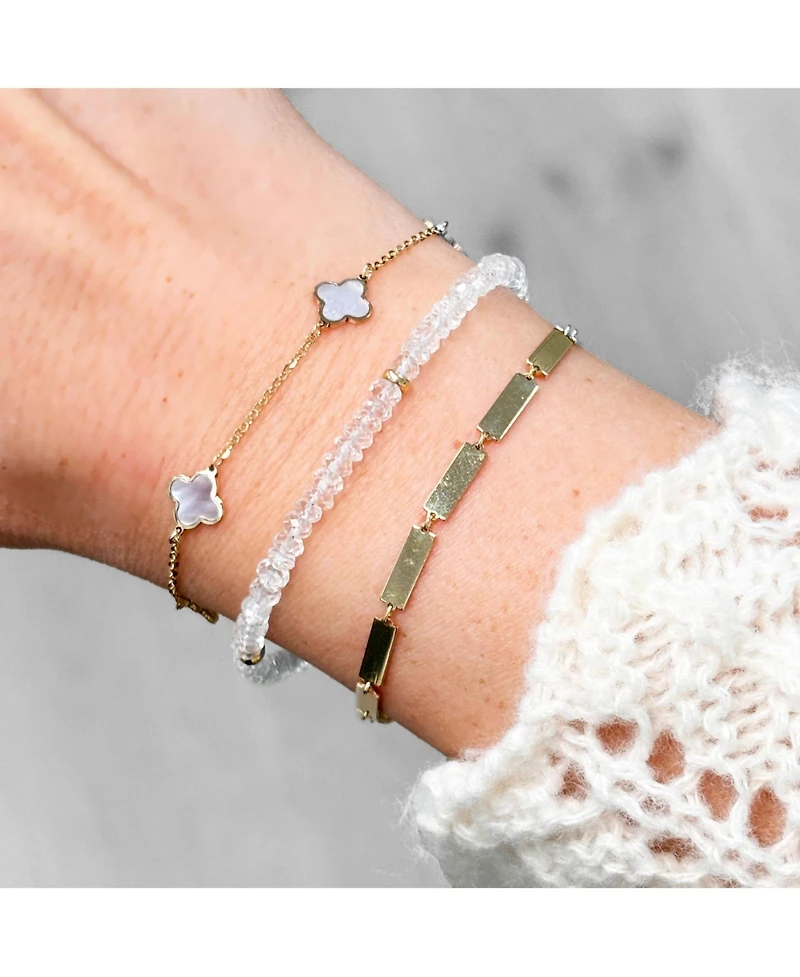 The Lovery Gold Bar Bracelet 14K Gold