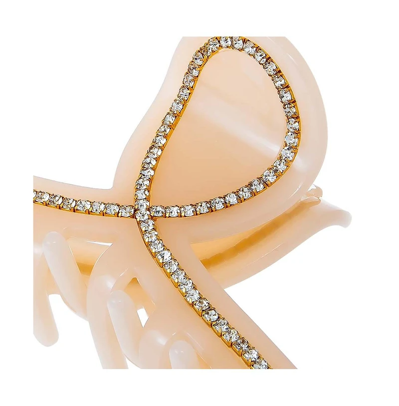 Rhinestone Loop Large Claw Clip By Adina Eden