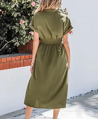 Cupshe Women's Pressed for Time Midi Beach Dress