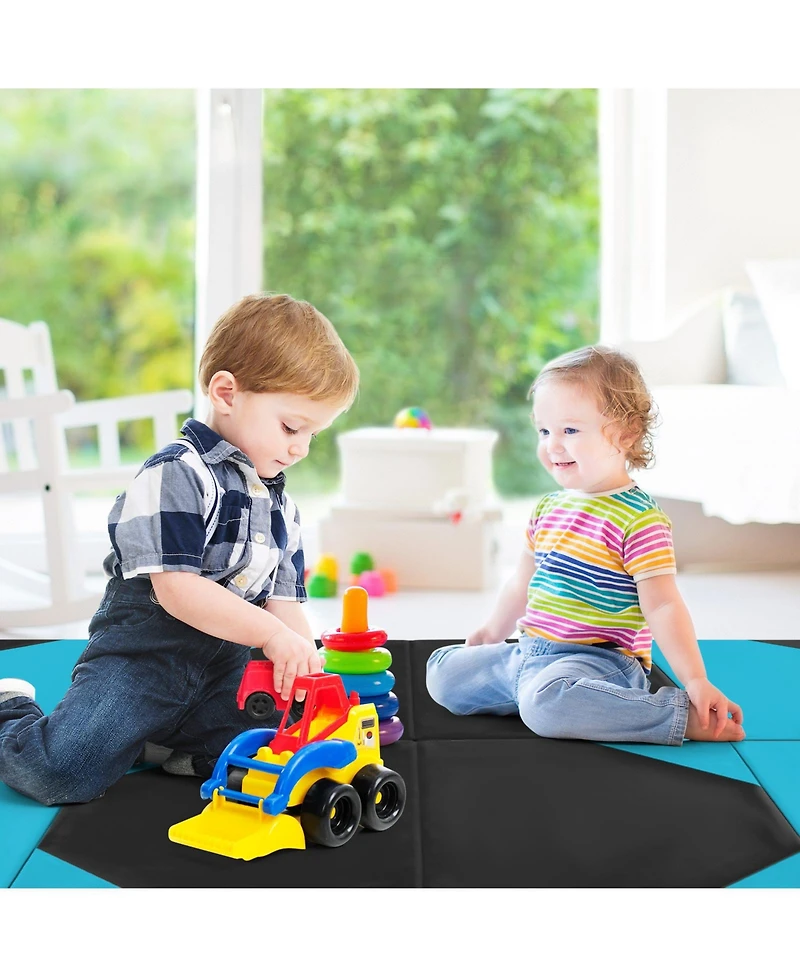 Akiudex 10FT Folding Gymnastics Mat with 2inch Foam and Pu Cover for Home and Studio