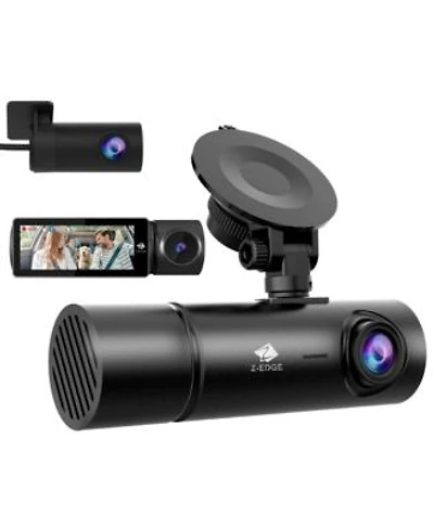 Z-edge 3-Channel Touch Screen Ir Night Vision Super Capacitor 4K Dash Cam