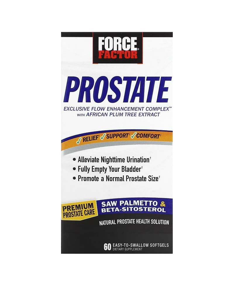 Force Factor Prostate Natural Prostate Health Solution
