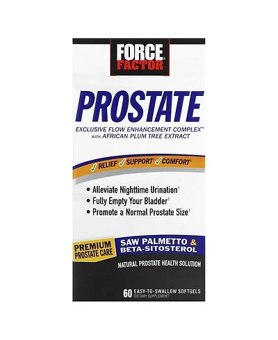 Force Factor Prostate Natural Prostate Health Solution