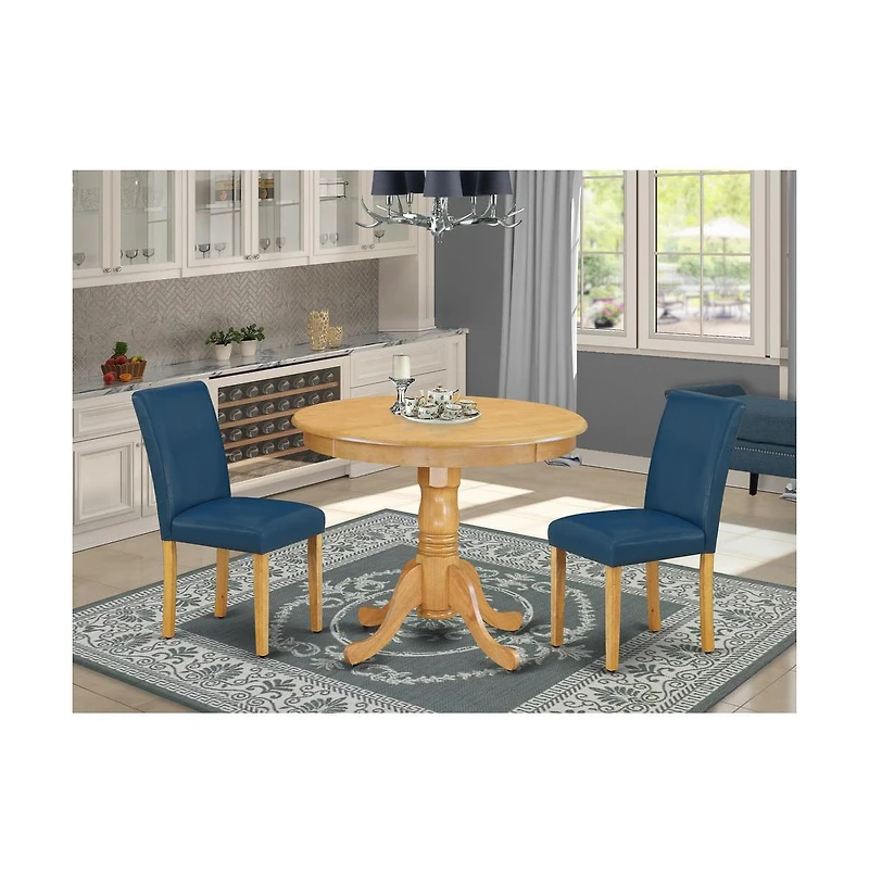 East West Furniture Dining Room Set Oak