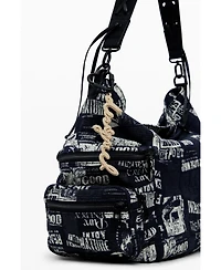 Desigual Women's Medium newspaper shoulder bag