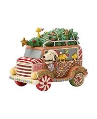 Jim Shore Peanuts Gingerbread Van Figurine