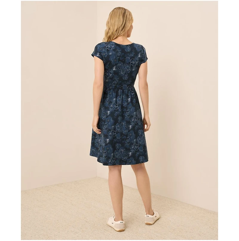 Pact Fit & Flare Crossover Dress