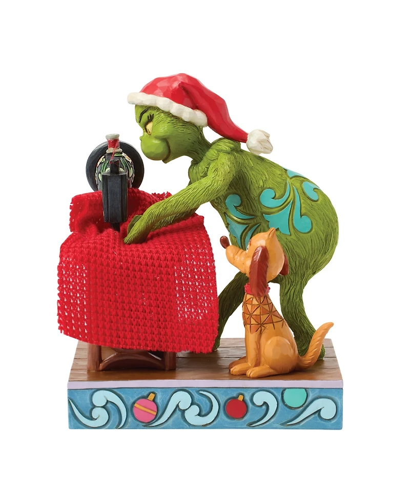 Jim Shore Grinch Sewing Santa Figurine