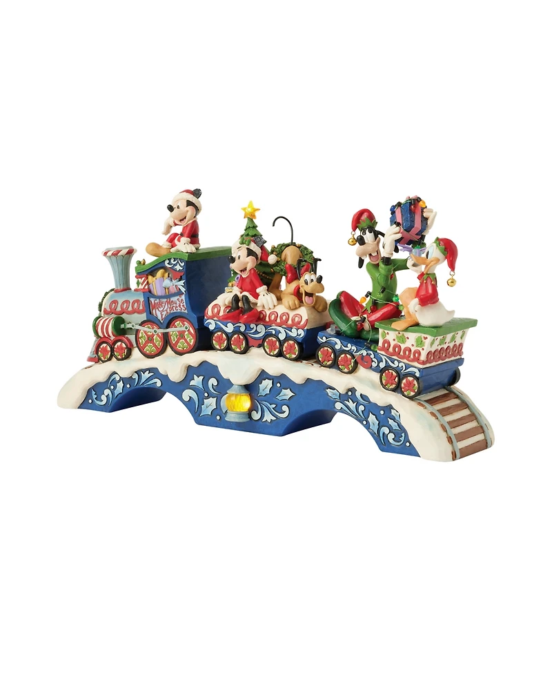 Jim Shore Mickey and Friends Train Figurine
