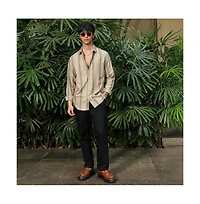 Campus Sutra Men's Halo-Striped Shirt