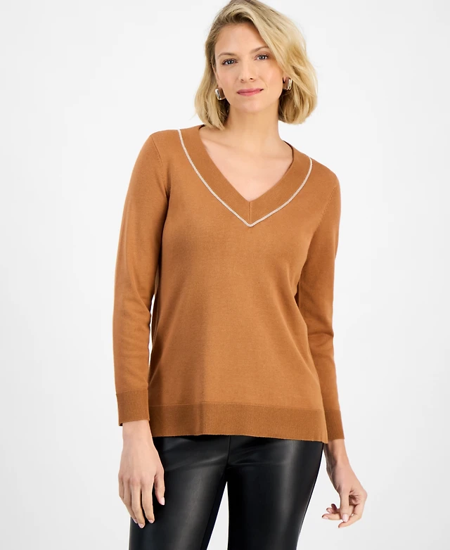 Jm Collection Macys Wrap Sweater JM Collection Women's Faux-Wrap