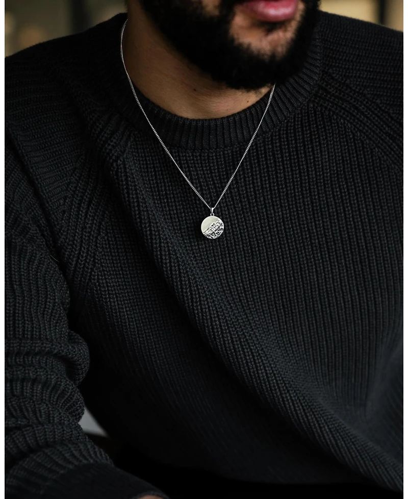 Vincero Men's Day One Pendant in Rhodium-Plated Sterling Silver