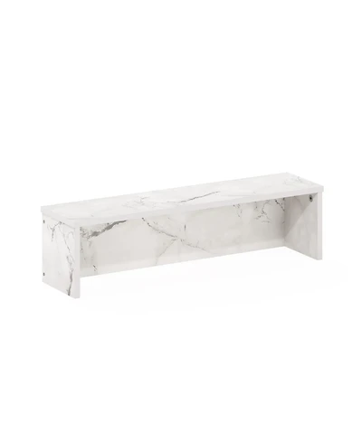 Homlux 23" Stackable Kitchen Shelf Organizer, Marble White, Space-Saving Design