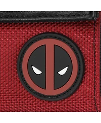 Marvel Men's Deadpool Tri-Fold Wallet With Snap Closure