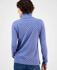 Style & Co Women's Printed Fine Gauge Turtleneck Sweater, Macy's Exclusive