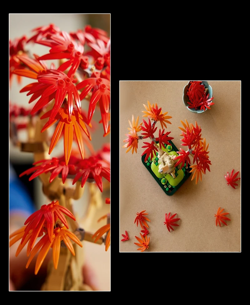 Lego Botanicals Japanese Red Maple Bonsai Tree 10348 Toy Building Set, 474 Pieces