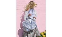 Packed Party Silver Metallic Puffy Confetti Weekender Tote Bag