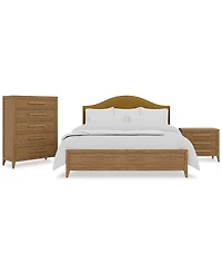 Everleigh 3-Pc. Queen Bedroom Set (Bed, Chest & Three Drawer Nightstand)