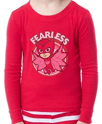 Pj Masks Show Girls' Toddler Owlette Fearless Tight Fit 2 Pc Sleep Pajama Set