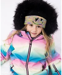 Deux par Girl Two-Piece Play Snowsuit Smiley Face - Child