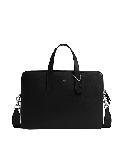 Coach Men's Carlyle Polished Pebble Brief Bag