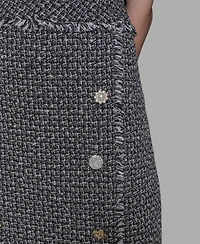 Karl Lagerfeld Paris Women's Tweed Pencil Skirt