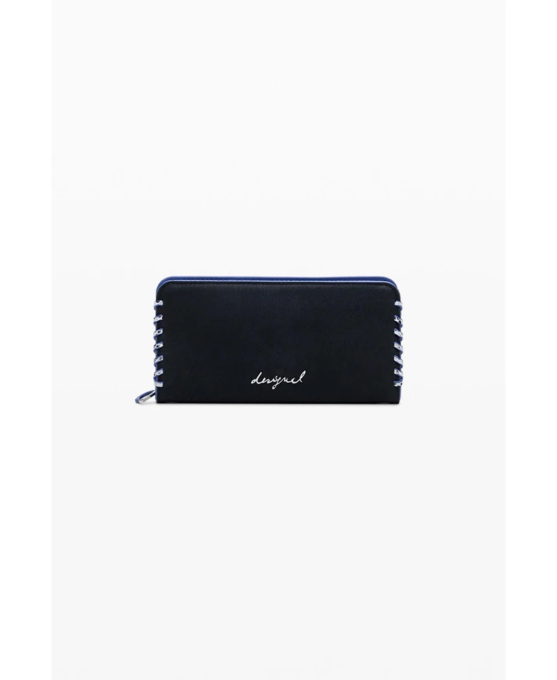 Desigual Women's Large wallet with side stitching