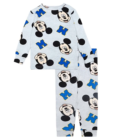 Ame Toddler Boys 2-Piece Mickey Mouse Tight Fit Pajama Set