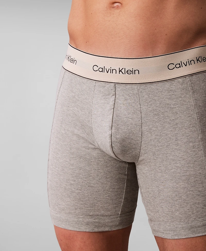 Calvin Klein Men's 3-Pack Stretch Cotton Boxer Briefs